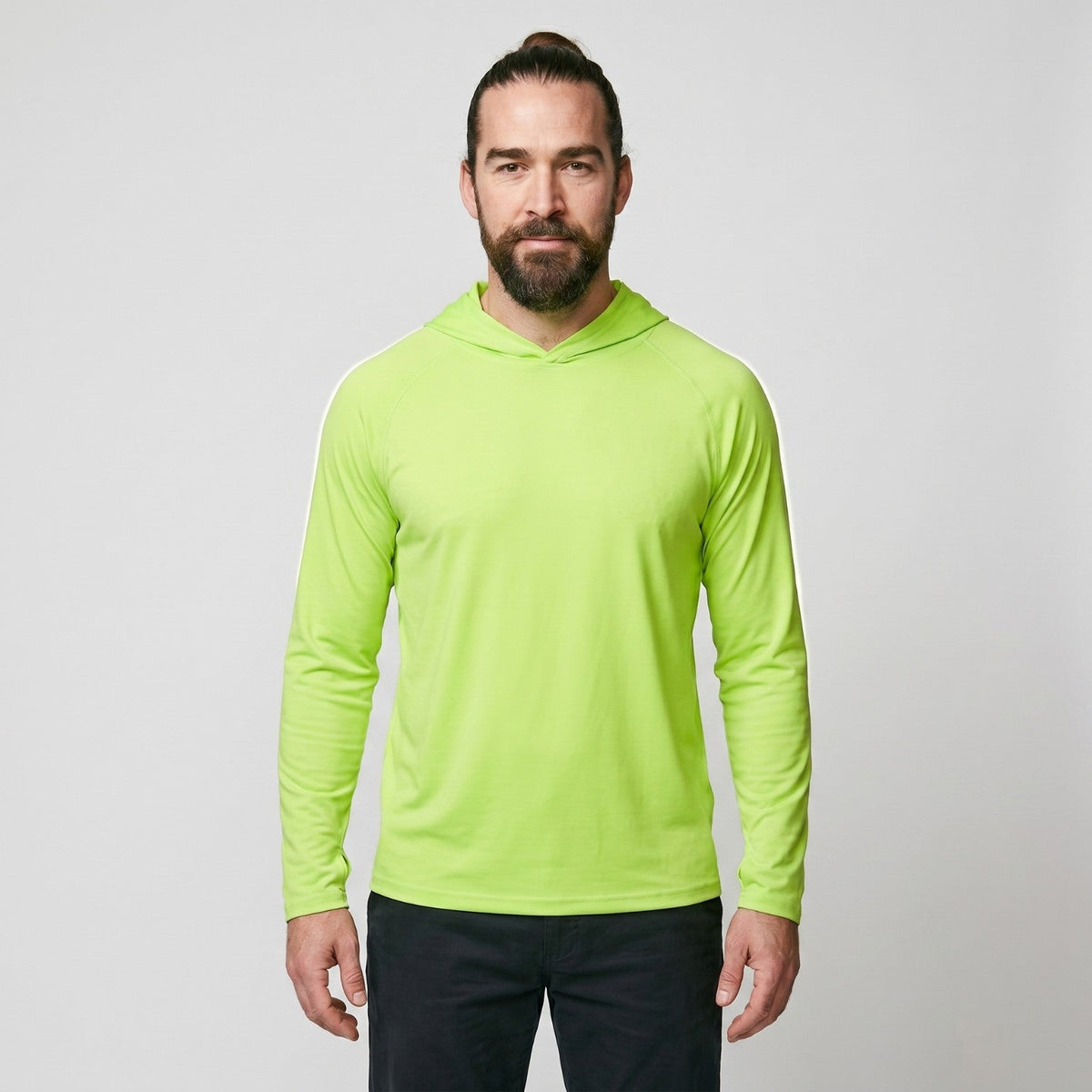 Men’s UPF 50+ Sun Hoodie – Quick-Dry Hiking & Fishing Top with Thumb Loops