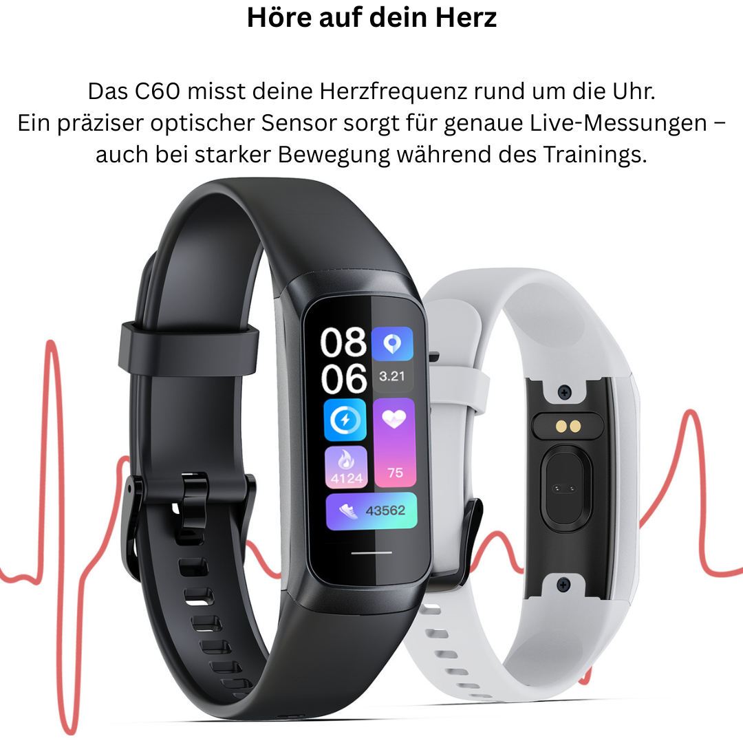 Smart Fitness Watch – Heart Rate, Sleep Tracking & 25 Sports Modes