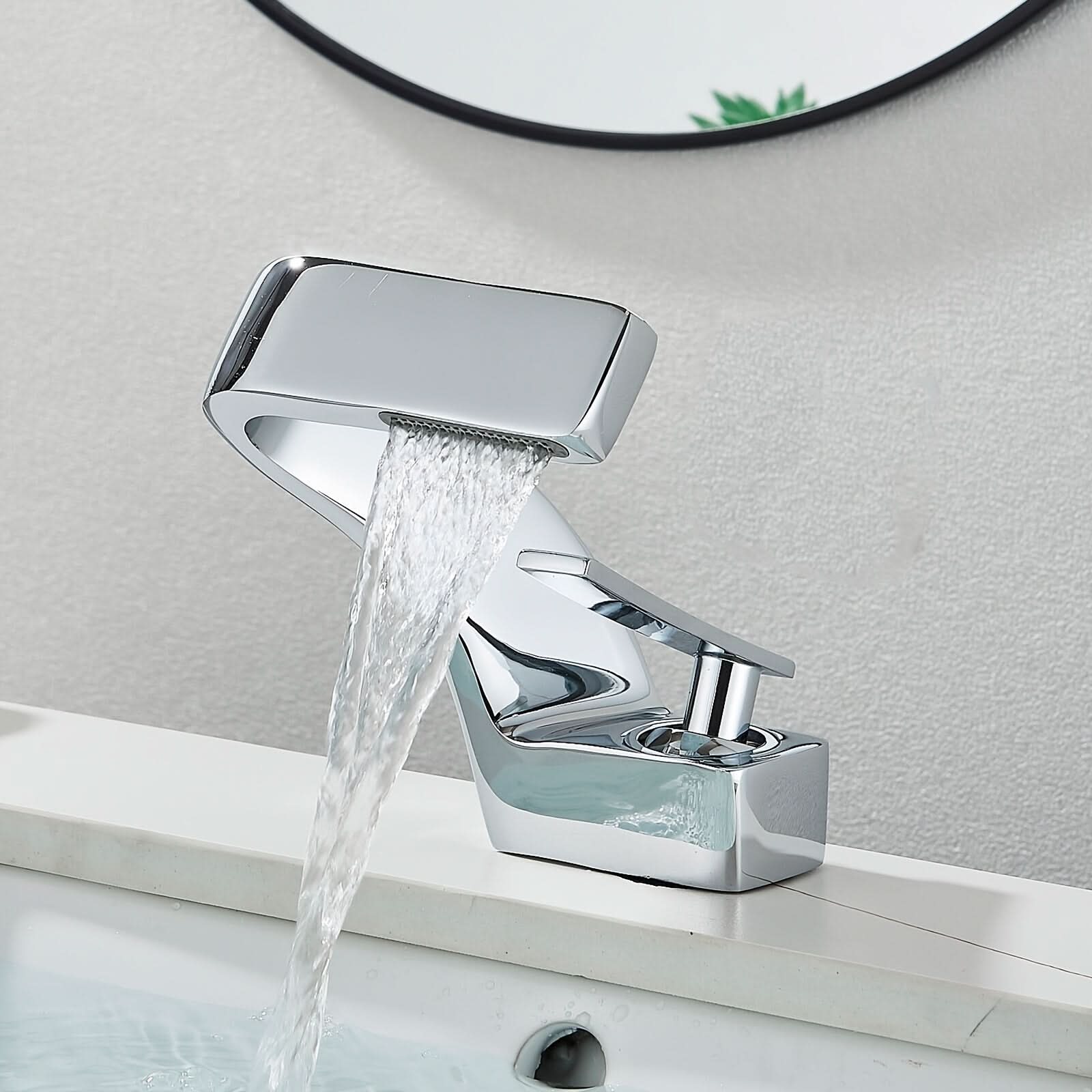 Waterfall Bathroom Faucet – CascadeLux Modern Basin Tap