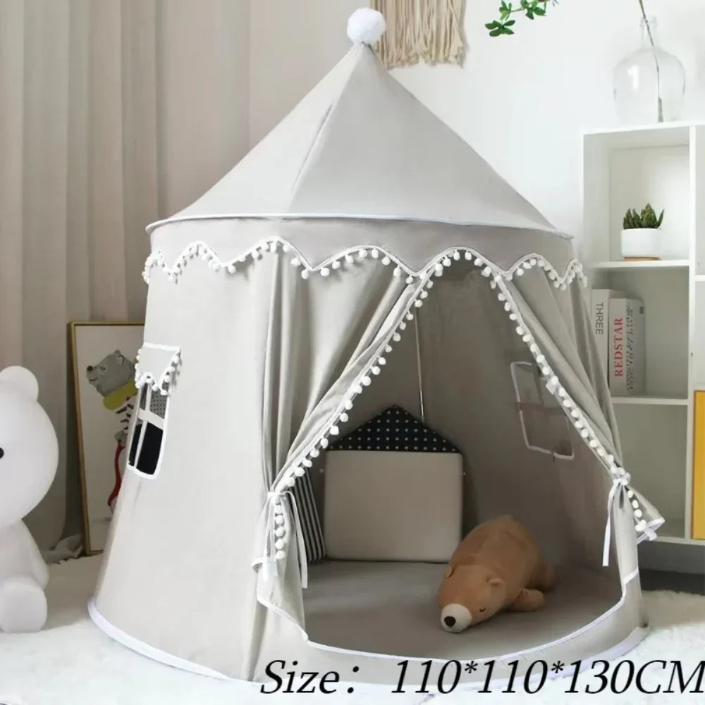 Kids Canvas Play Teepee – DreamHaven Indoor Imaginative Play Tent