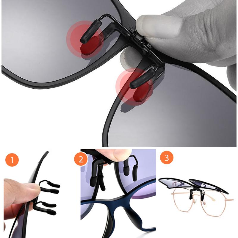 Polarised Clip-On Flip-Up Sunglasses – UV400 Driving & Fishing Lenses