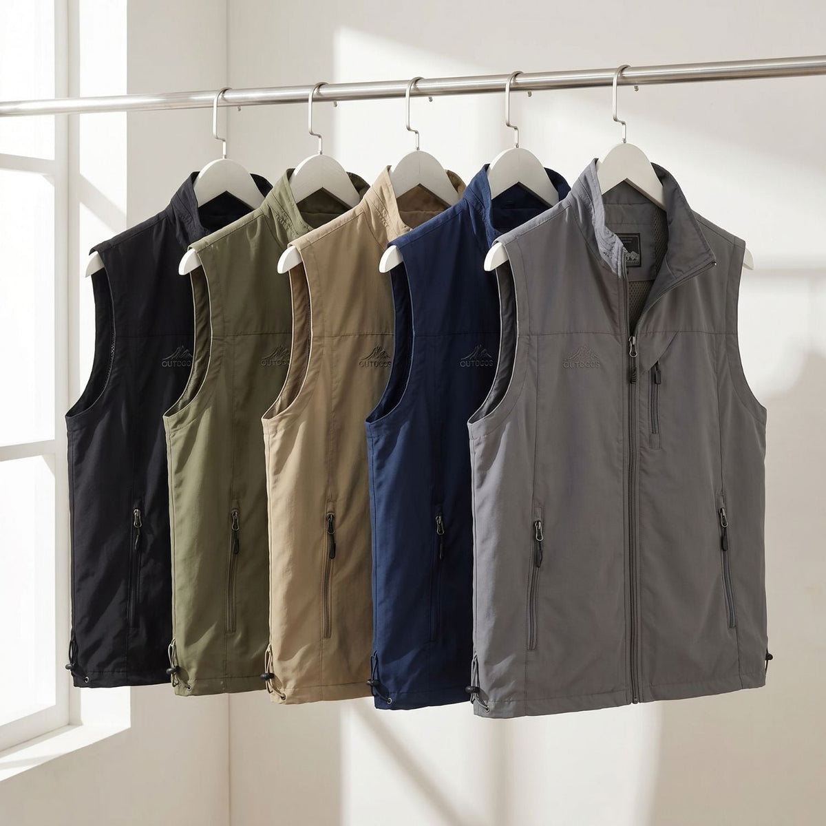 Lightweight Hiking Gilet – Breathable Multi-Pocket Outdoor Vest