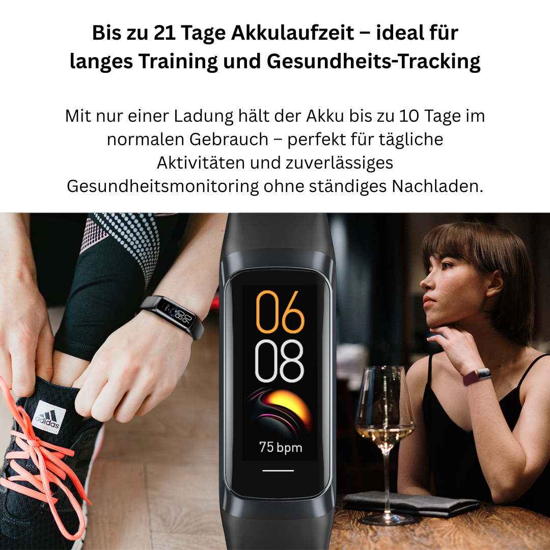 Smart Fitness Watch – Heart Rate, Sleep Tracking & 25 Sports Modes