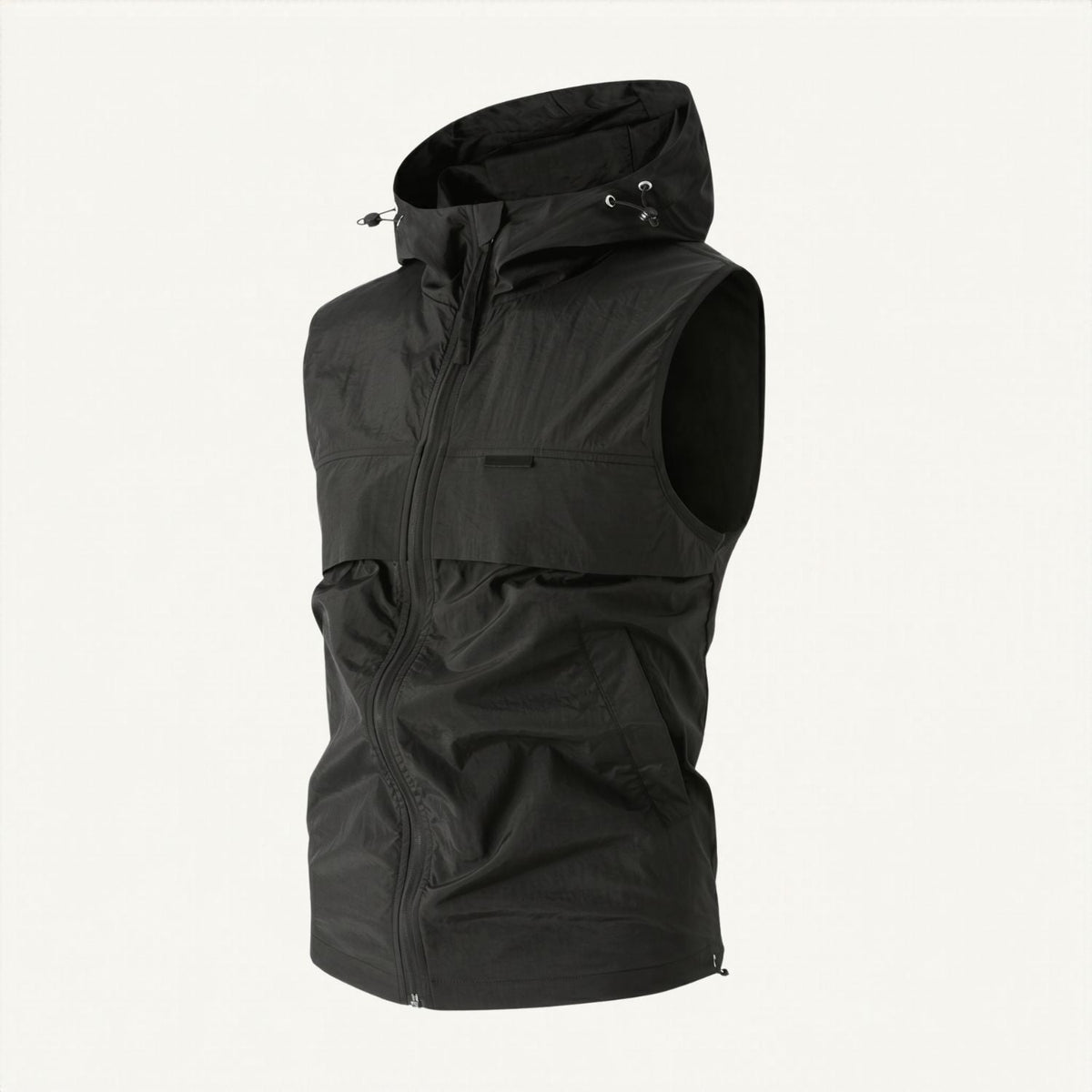 Men’s Hooded Gilet – Lightweight Windproof Vest for Fishing & Hiking