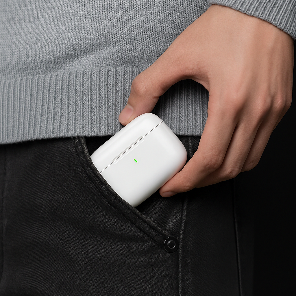 Wireless Bluetooth Earbuds with ANC – Touch Control & Charging Case