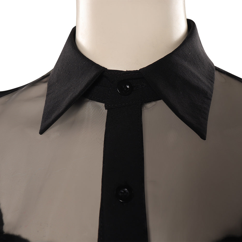 Women's Jenna Ortega Black Dress Halloween Costume