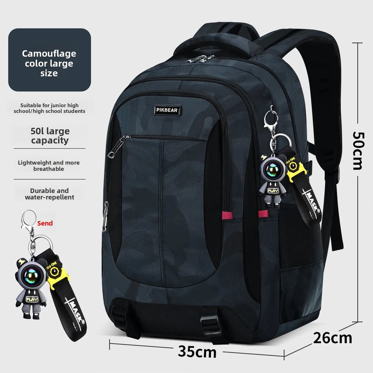 School Backpack with Padded Laptop Compartment – Multi-Pocket Rucksack