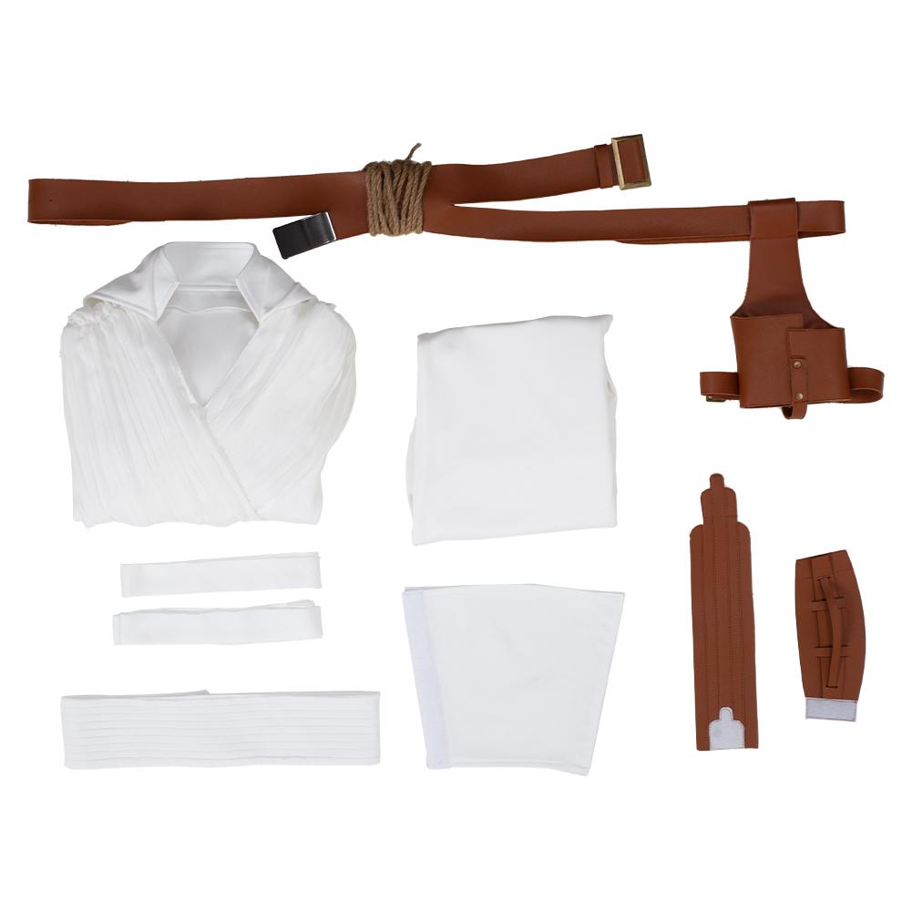 The Rise of Skywalker Rey White Set Halloween Costume