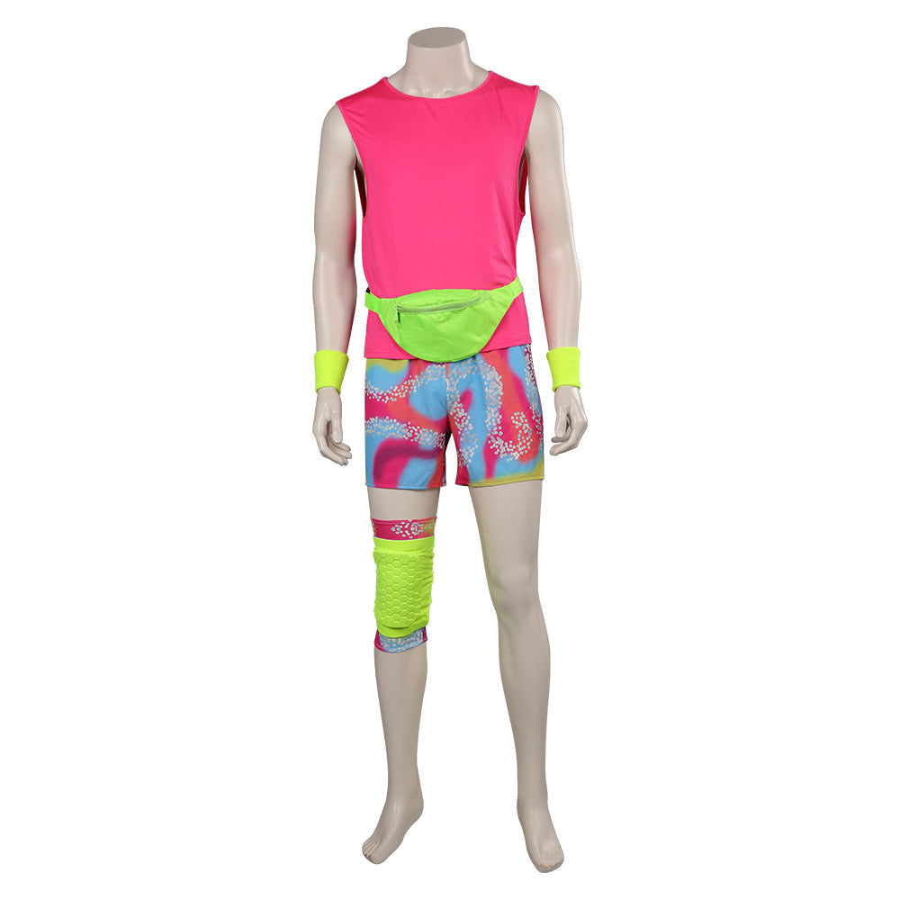 Adult Ken Pink Rollerblade Halloween Costume - Barbie 2023