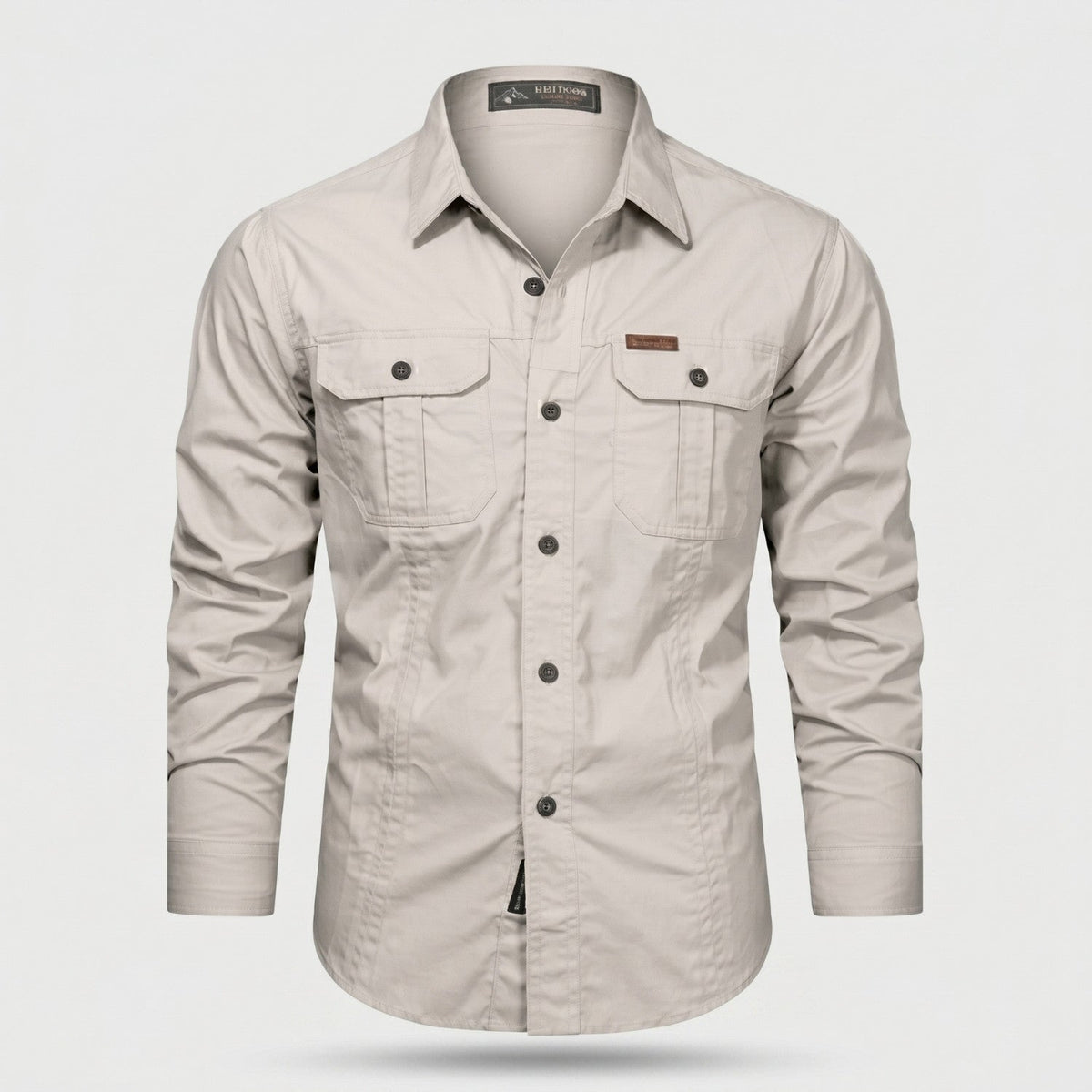 Men’s Lightweight Long-Sleeve Outdoor Shirt – Durable Cotton-Blend Top