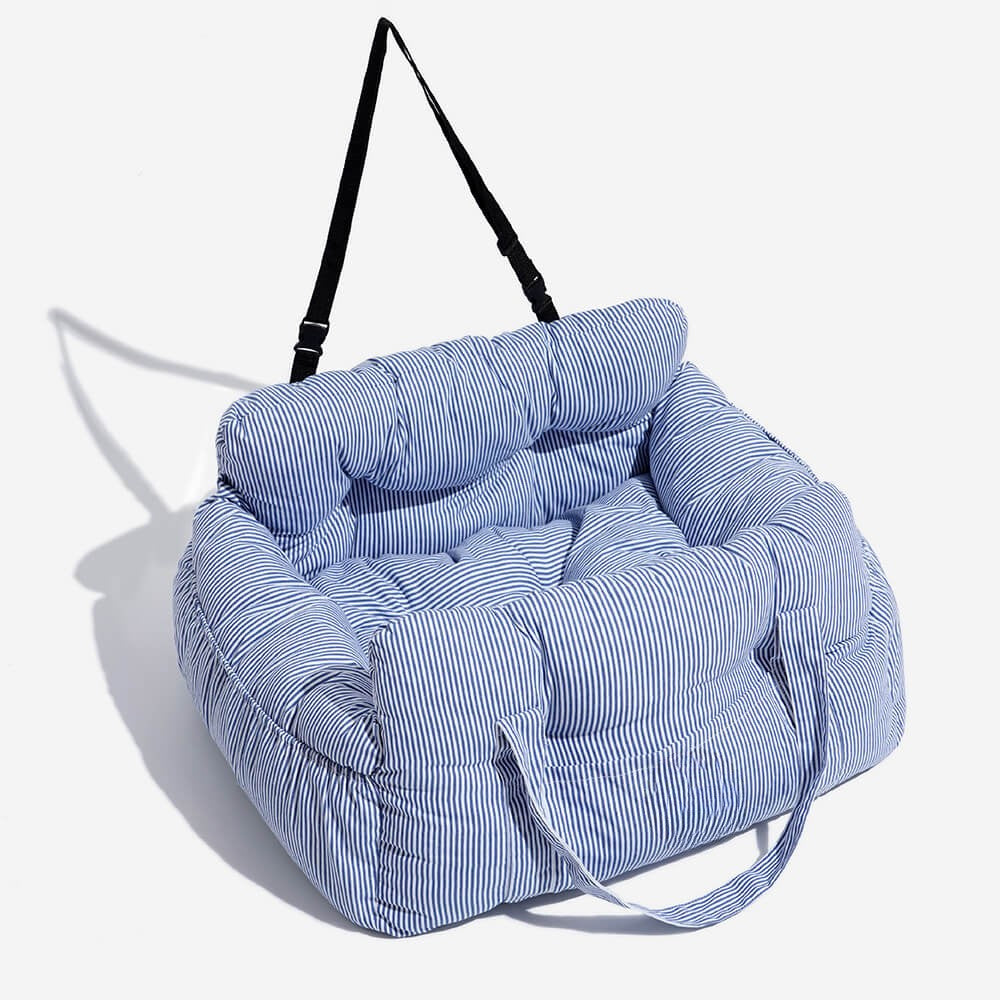 3-in-1 Dog Travel Bed & Car Seat with Carry Strap