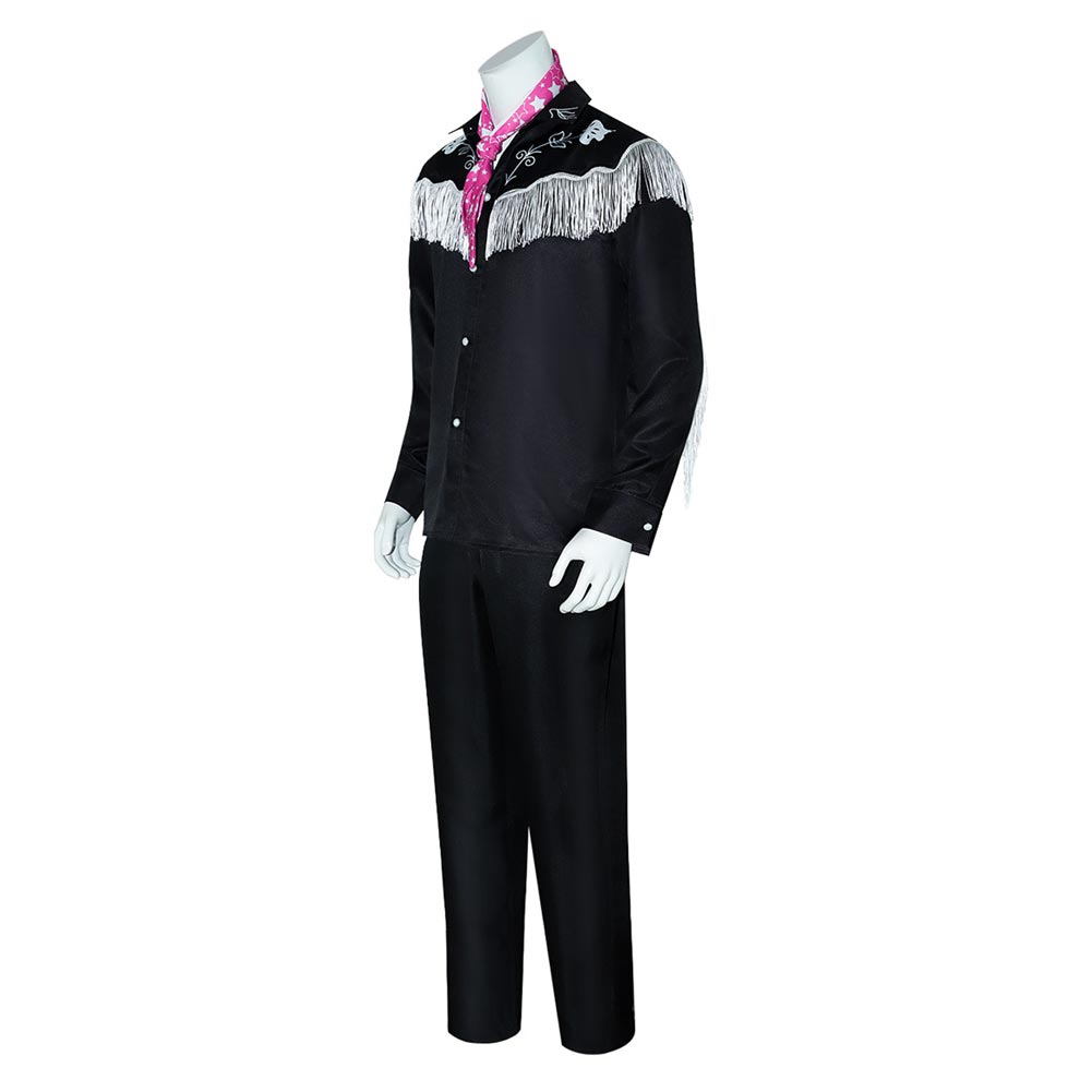 2023 Barbie Ken Western Cowboy Black Halloween Costume