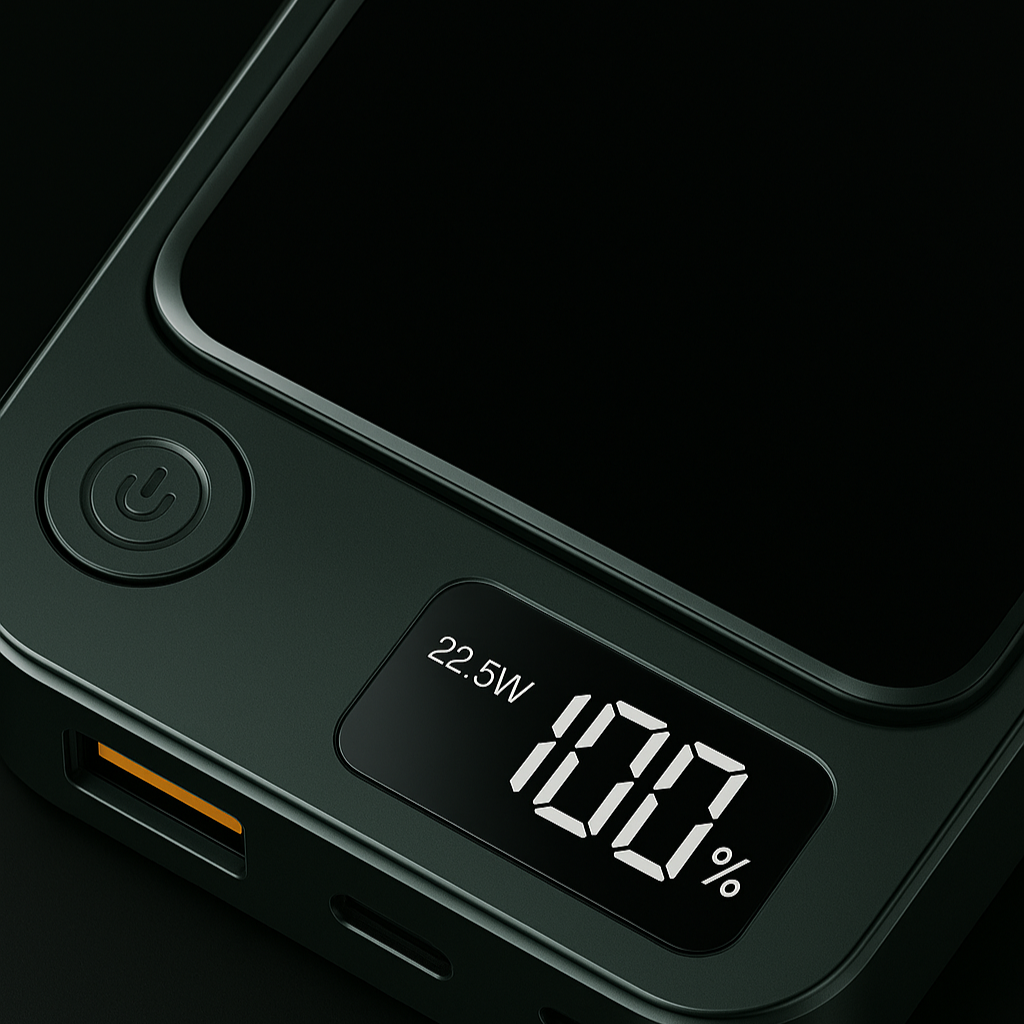 Magnetic Wireless Power Bank – Compact Portable Battery with LED Indicator