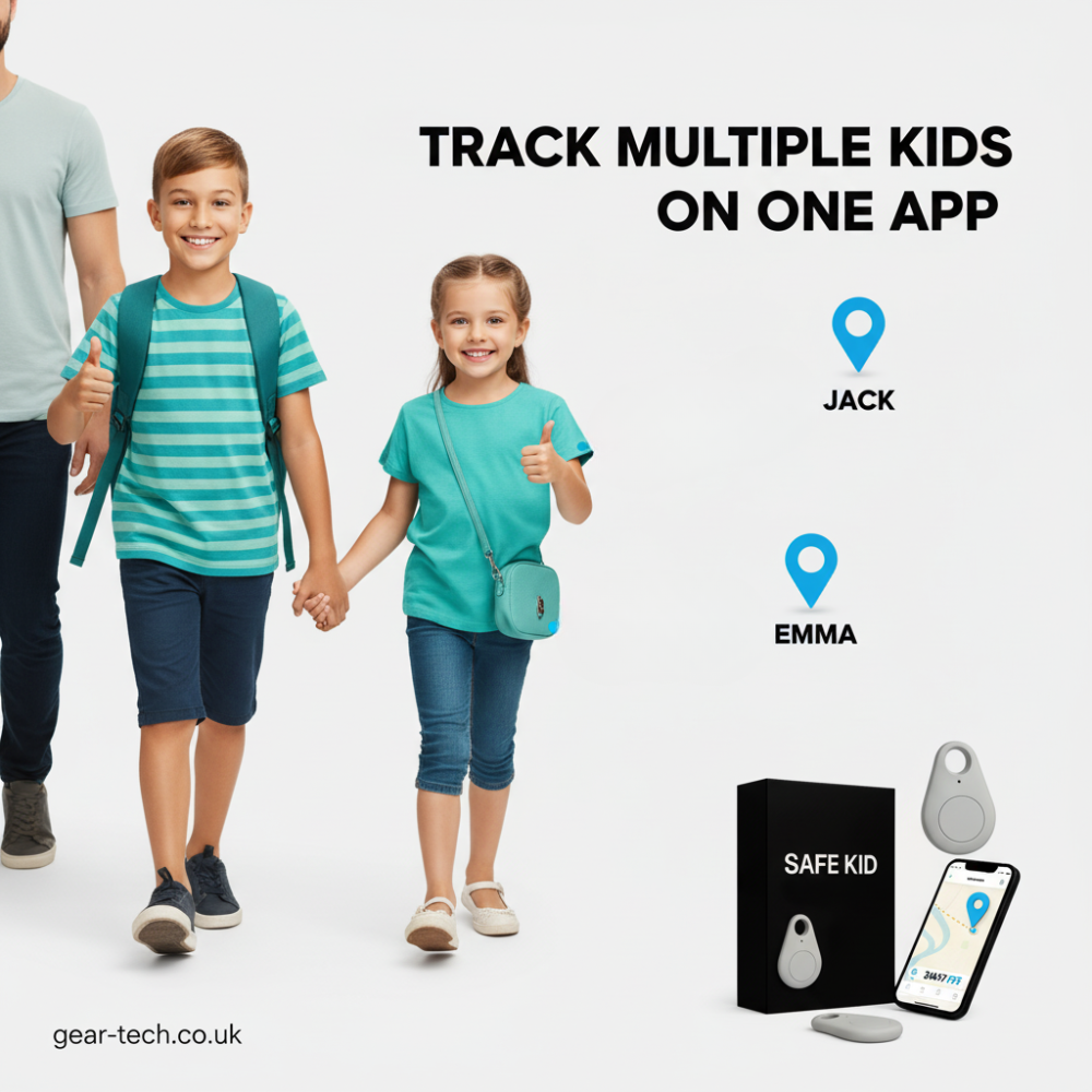 Kids GPS Location Tracker – Real-Time Tracking & Water-Resistant Design