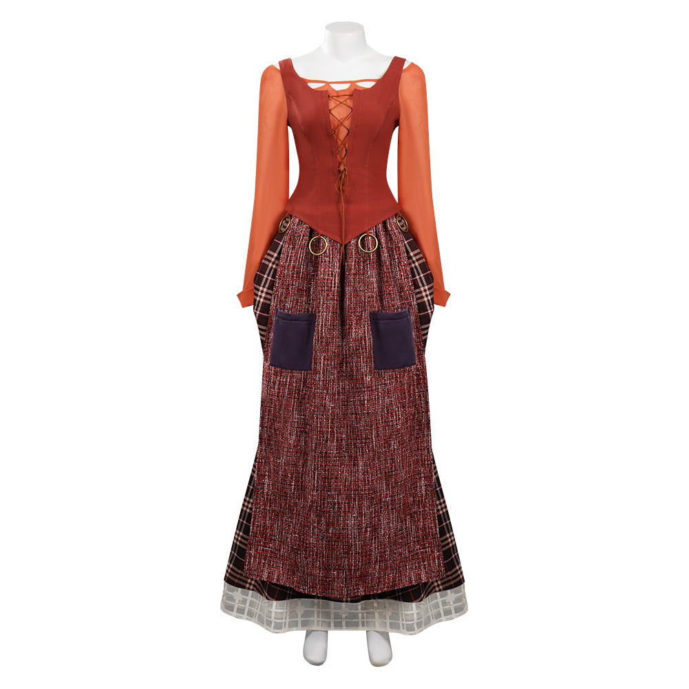 Hocus Pocus 2 Mary Sanderson Orange Halloween Costume