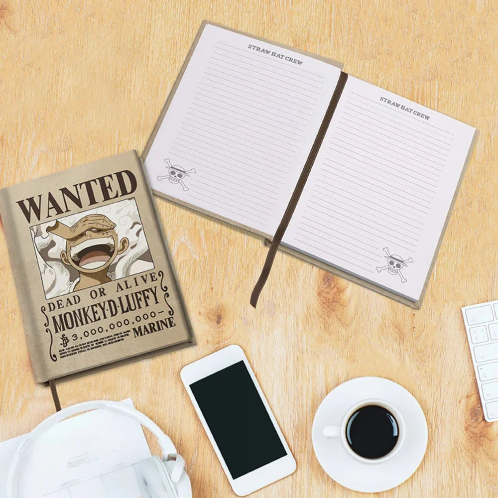 Straw-Hat Pirate Wanted A5 Notebook