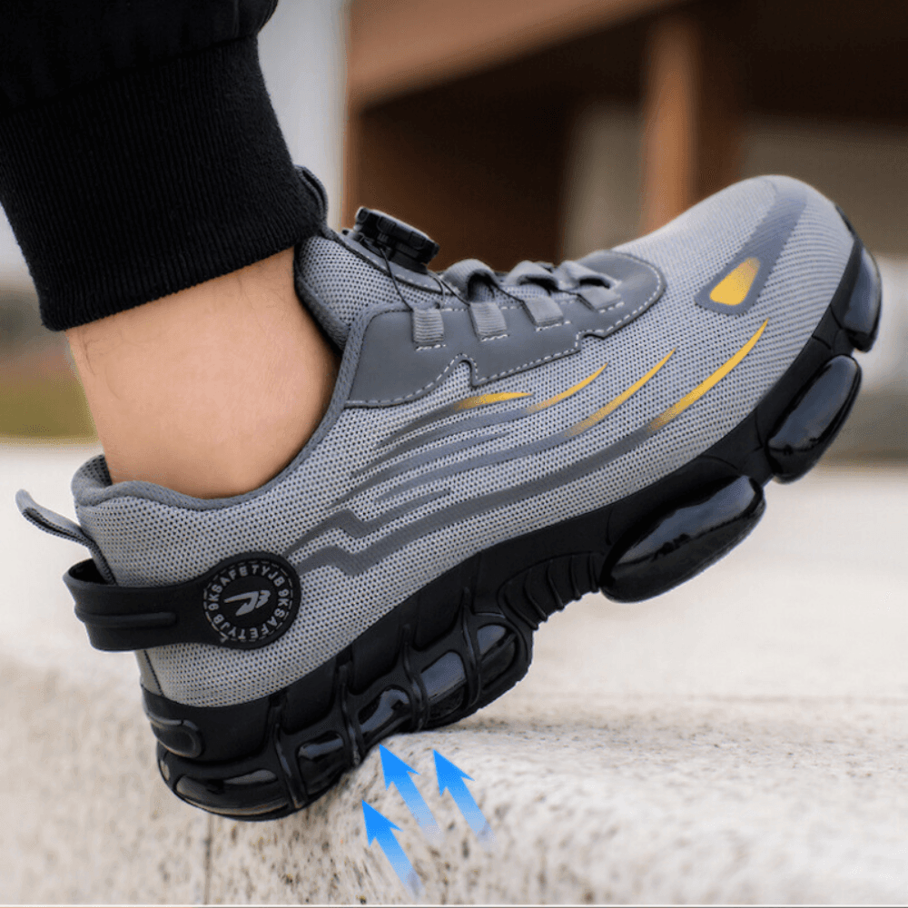 Men’s Non-Slip Comfort Work Shoes – Wide Toe Box & Cushioned Sole