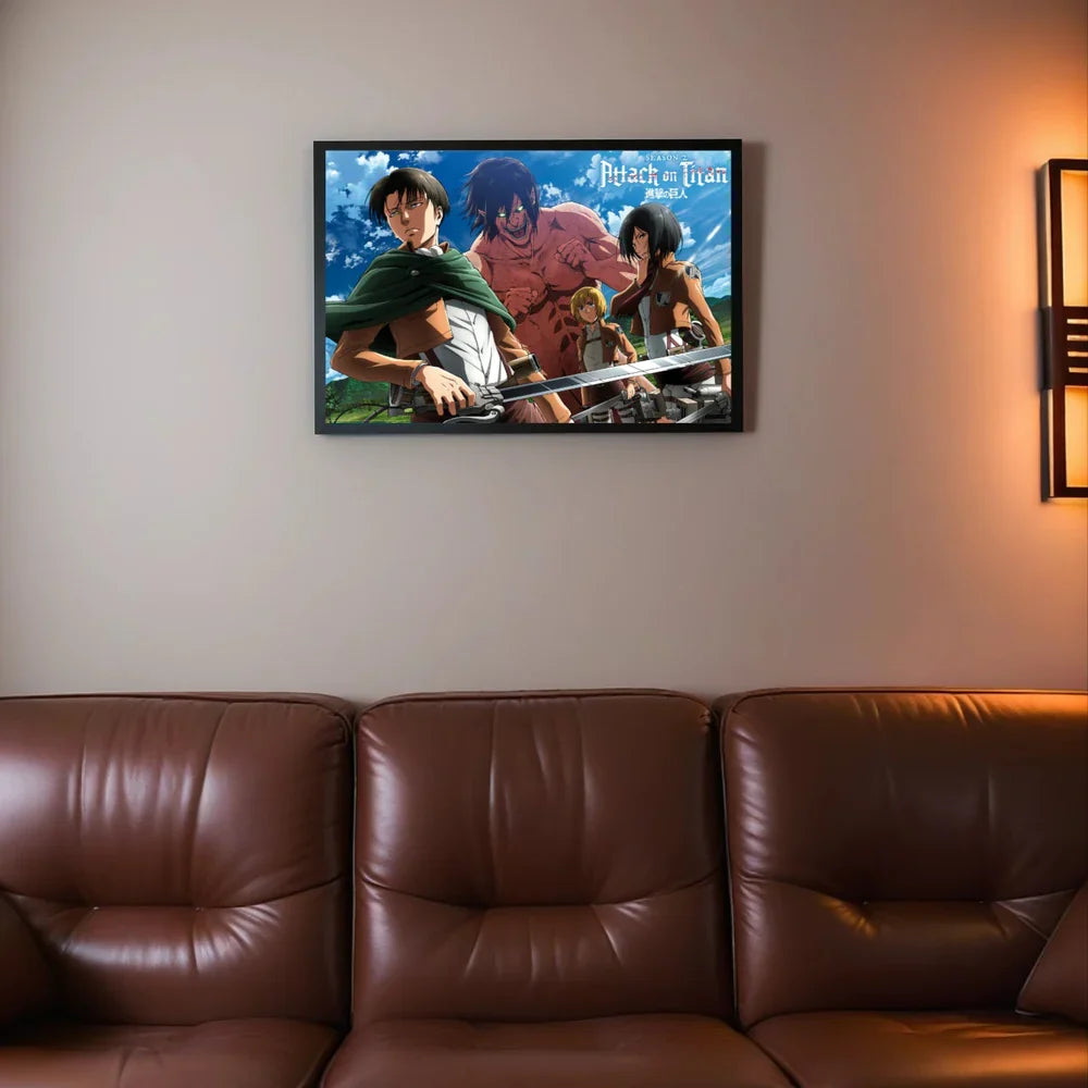Giant-Fighting Warriors Battle Wall Poster - 61 x 91.5 cm