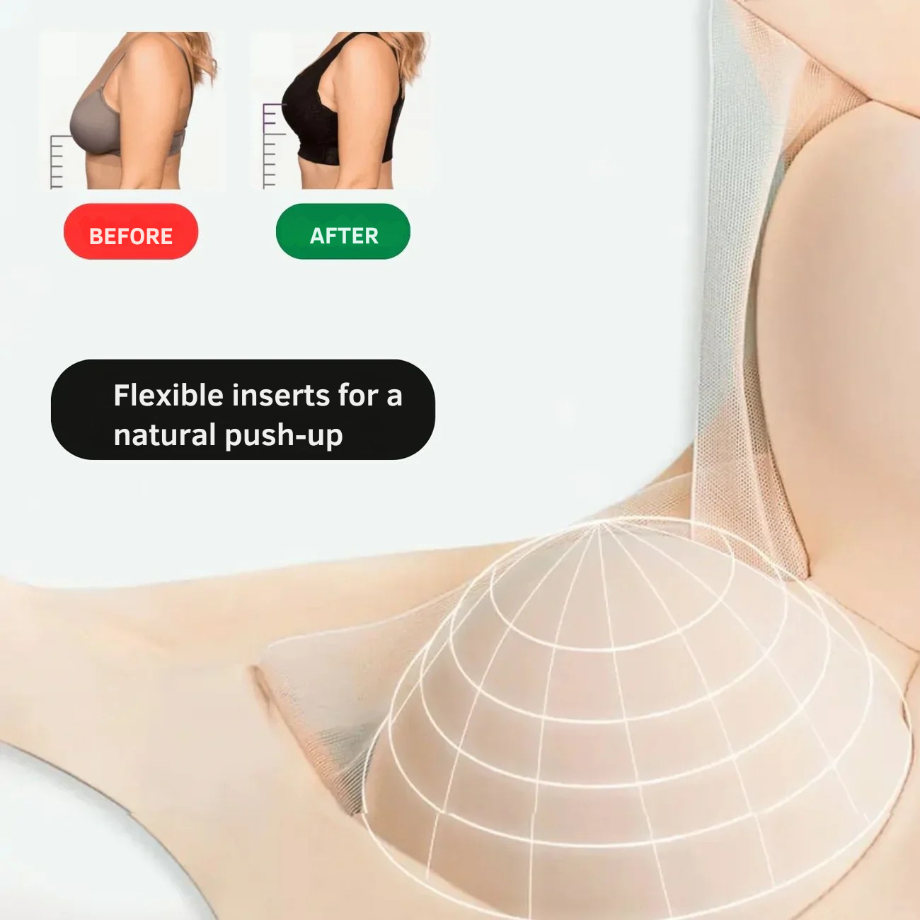 Women’s Seamless Wire-Free Bra – Gentle Push-Up Everyday Comfort