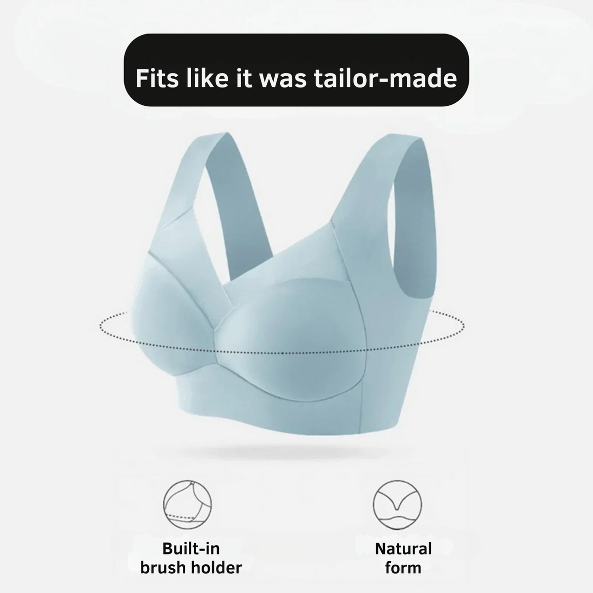 Women’s Seamless Wire-Free Bra – Gentle Push-Up Everyday Comfort