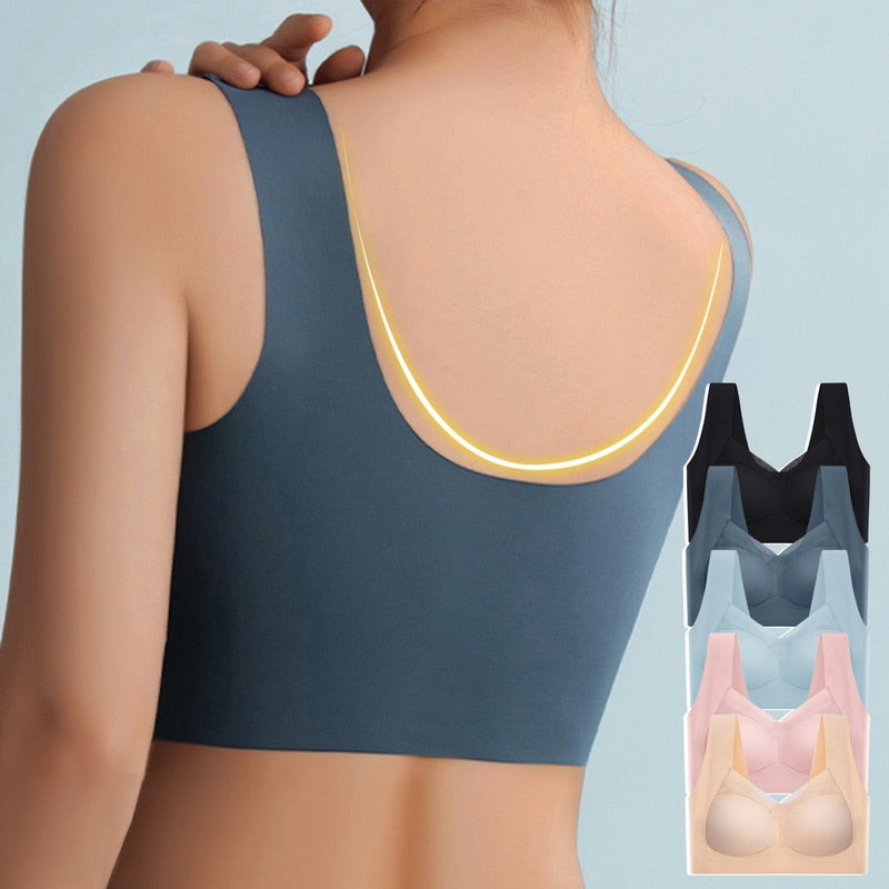 Women’s Seamless Wire-Free Bra – Gentle Push-Up Everyday Comfort