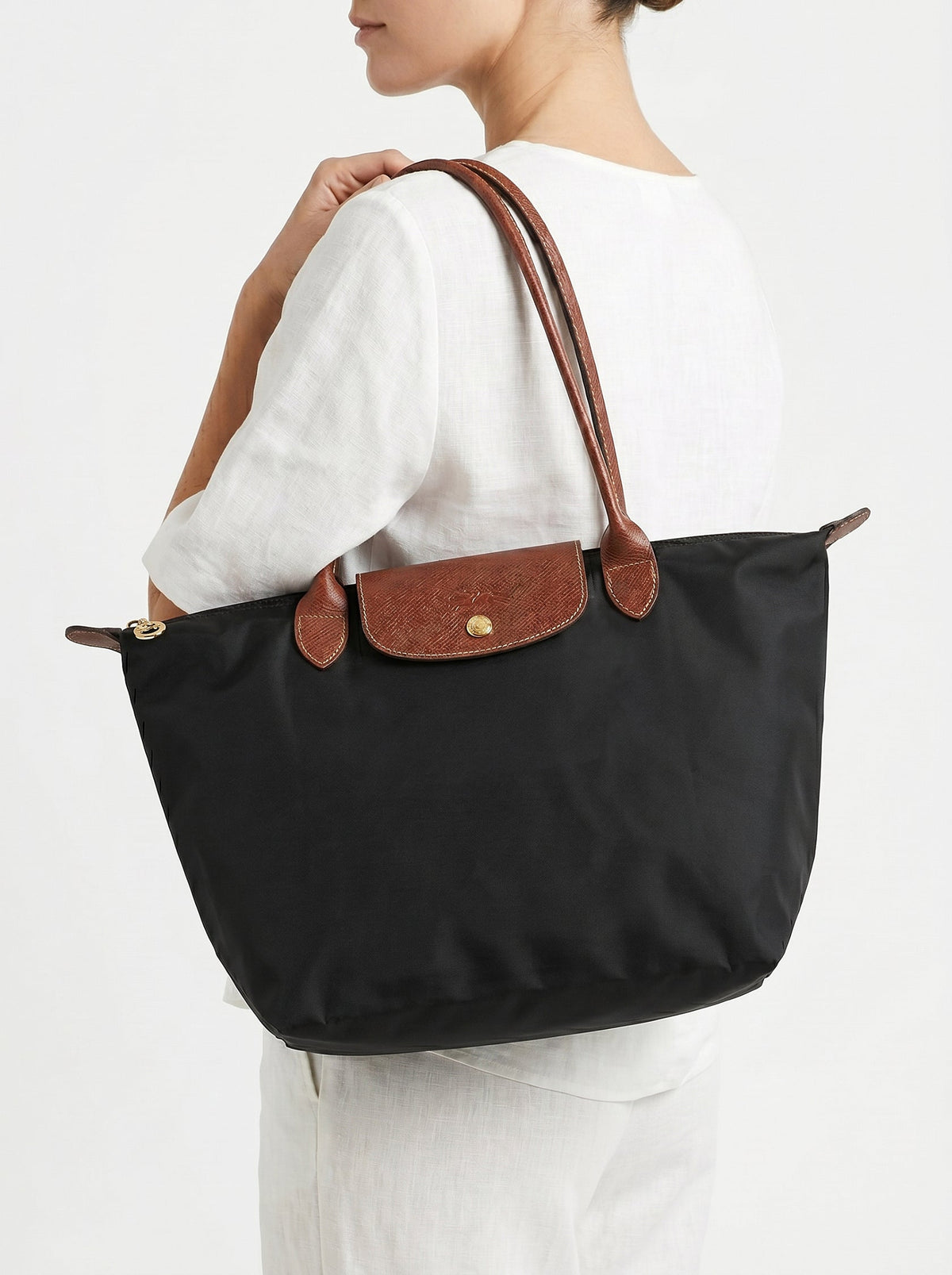 Women’s Structured Work Tote Bag – Laptop Shoulder Bag with Compartments