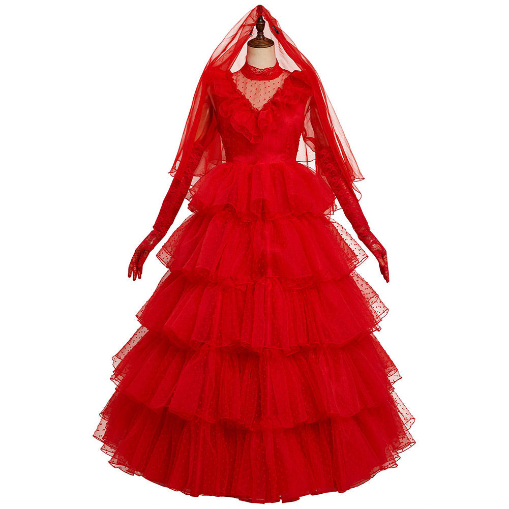 Lydia Red Wedding Dress Halloween Costume - Beetlejuice