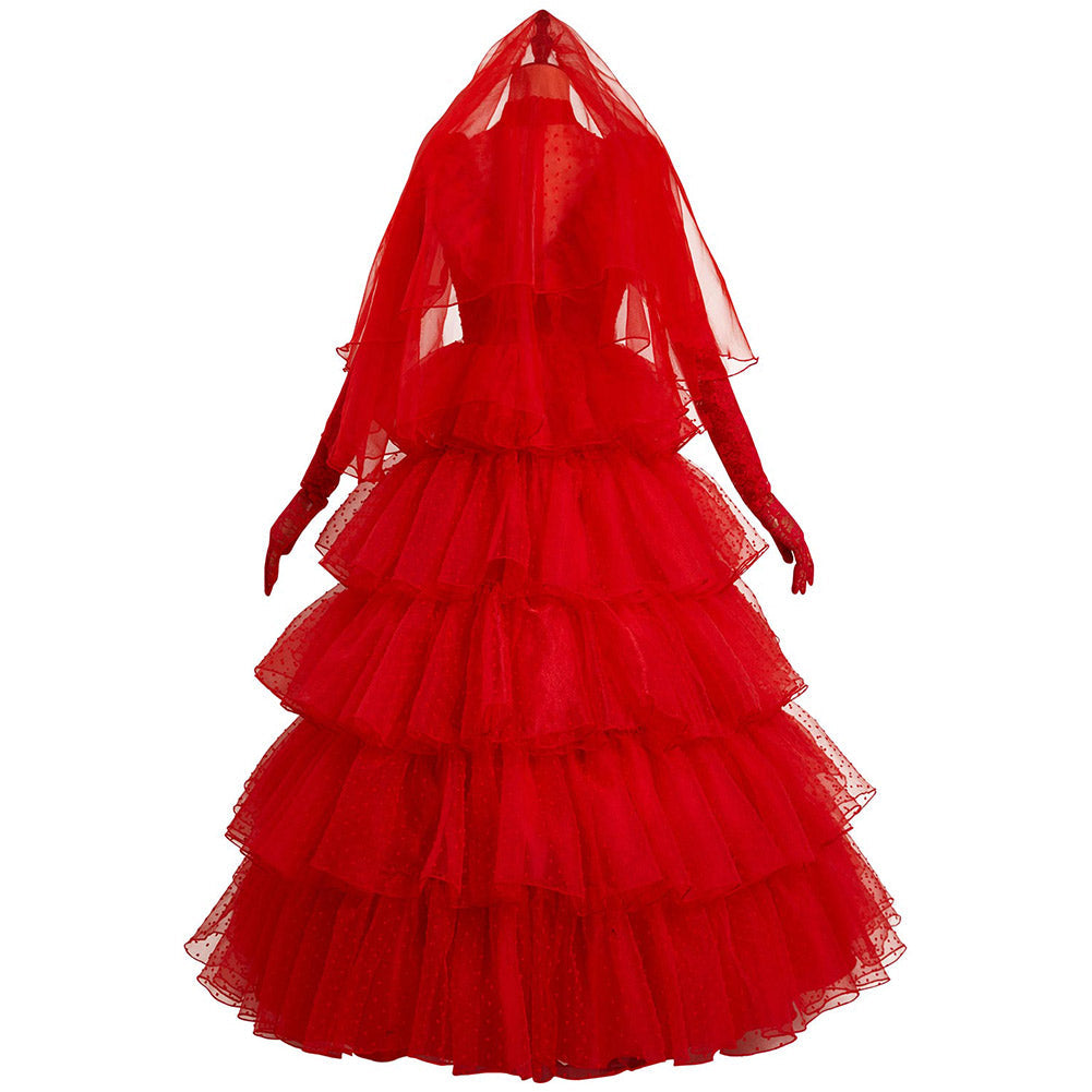 Lydia Red Wedding Dress Halloween Costume - Beetlejuice