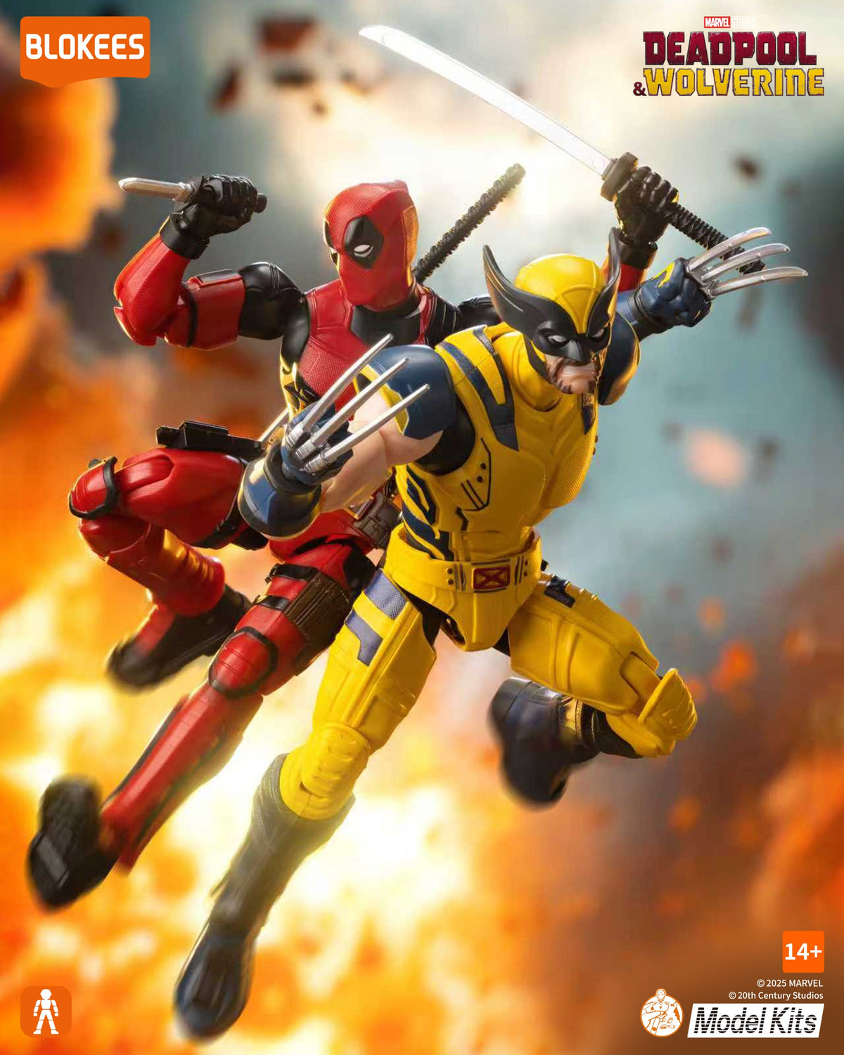 Red Masked Mercenary Poseable Model Kit