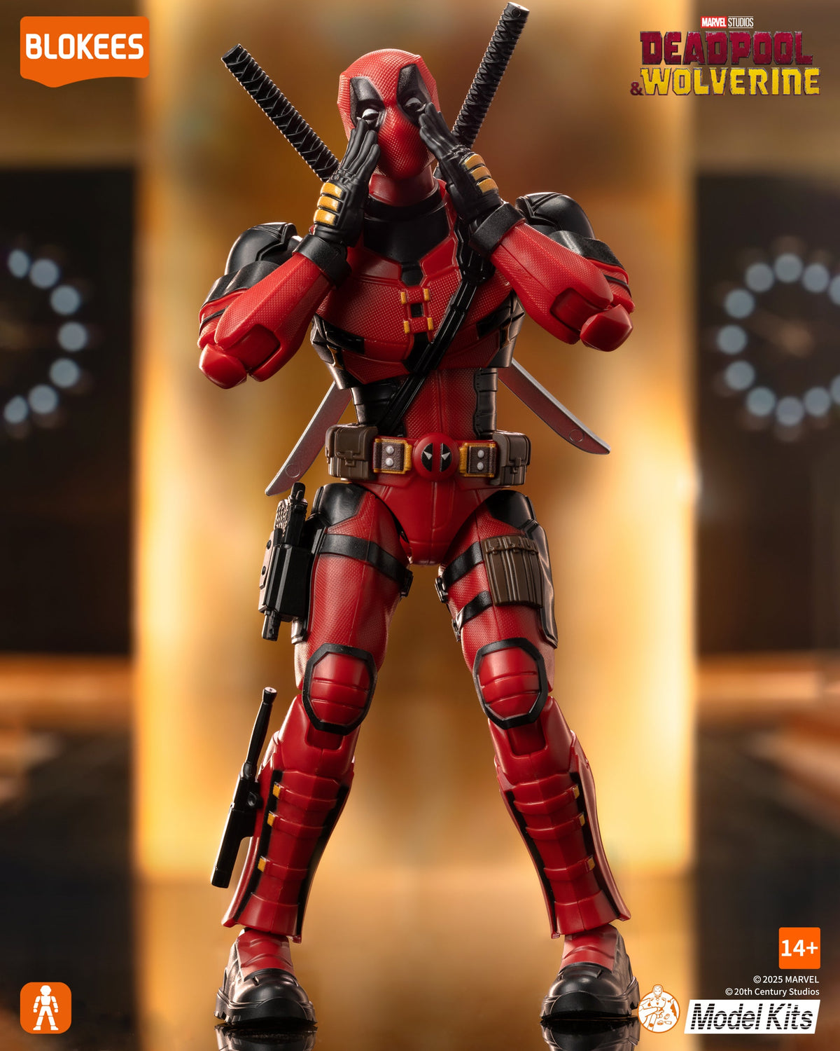 Red Masked Mercenary Poseable Model Kit