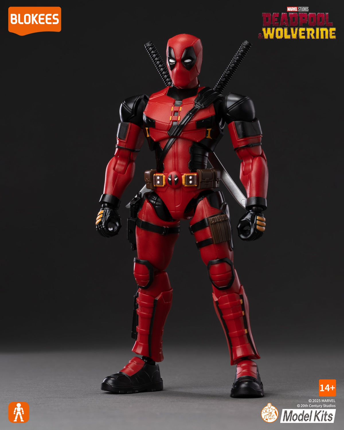 Red Masked Mercenary Poseable Model Kit