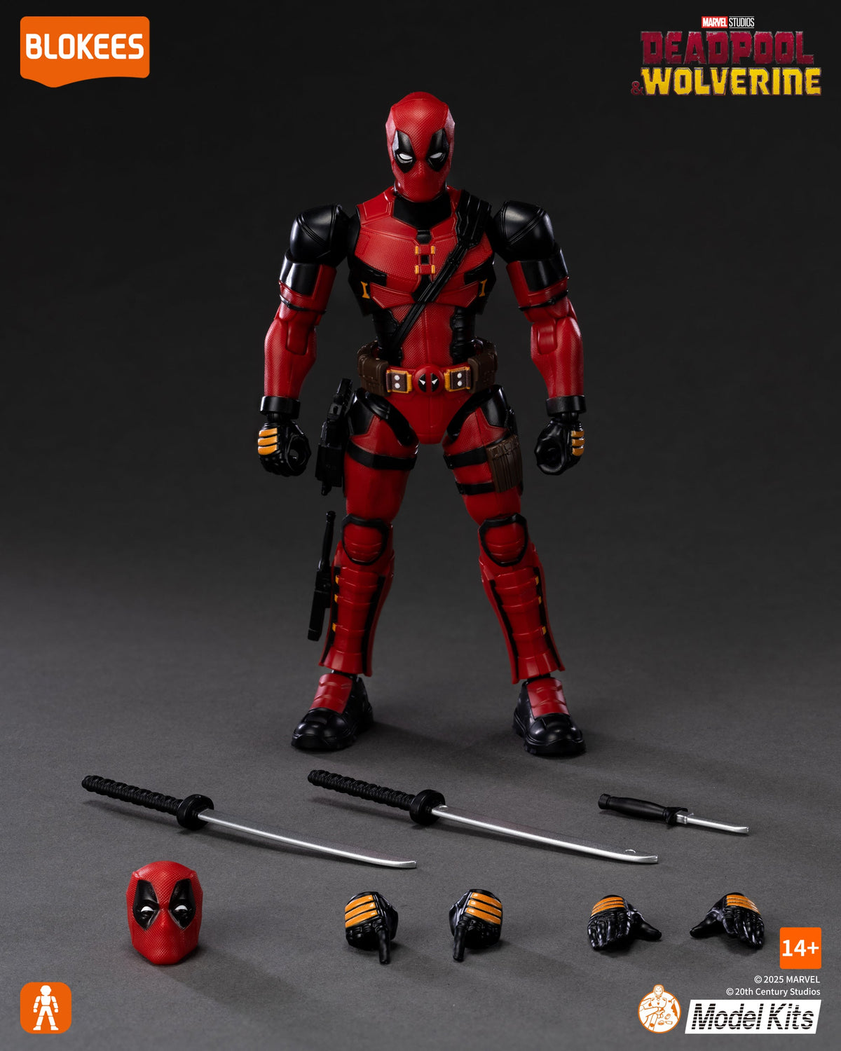 Red Masked Mercenary Poseable Model Kit