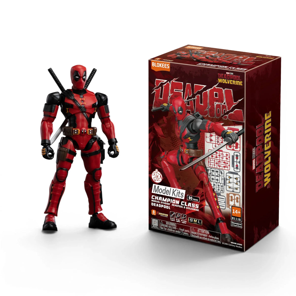 Red Masked Mercenary Poseable Model Kit
