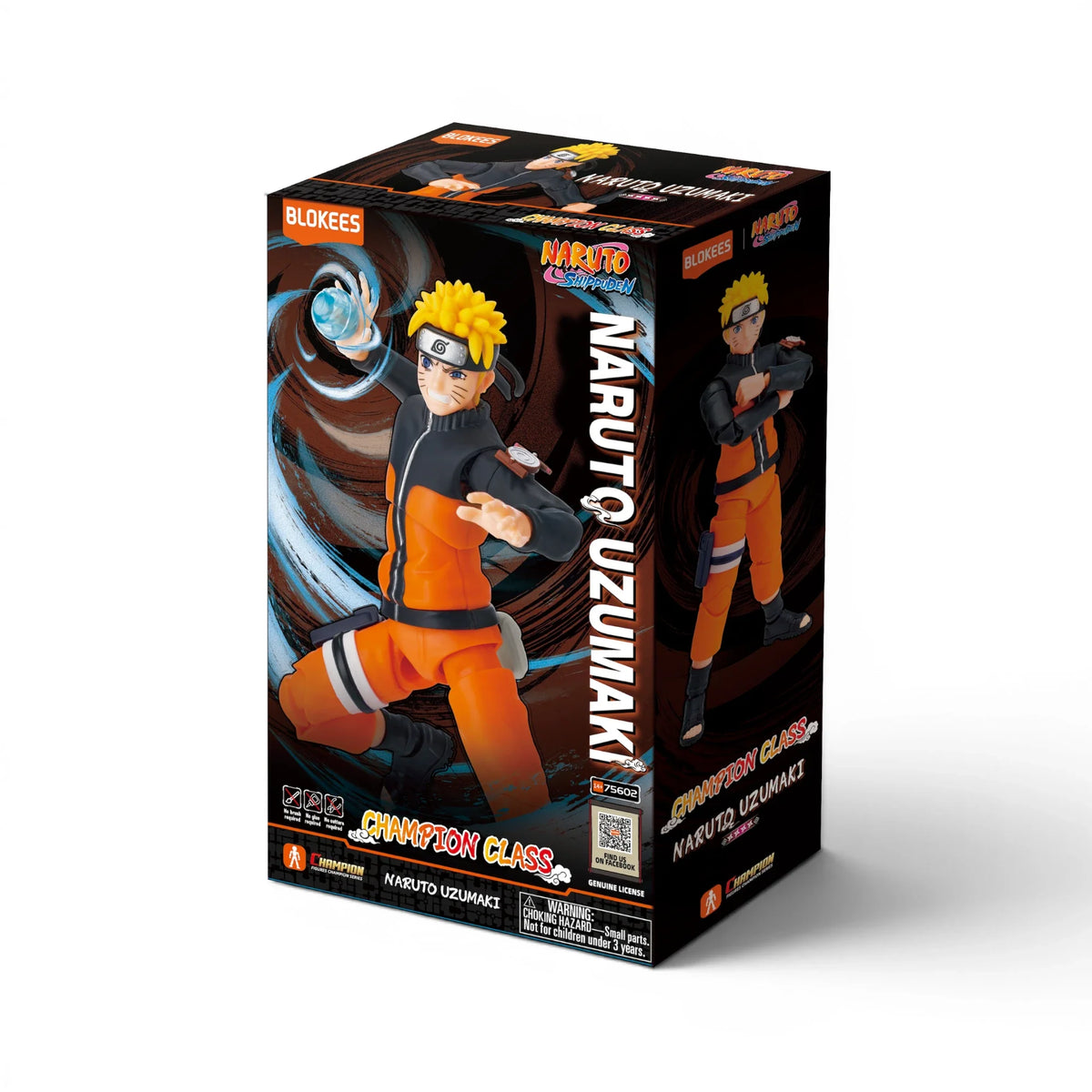 Orange-Clad Ninja Poseable Model Kit