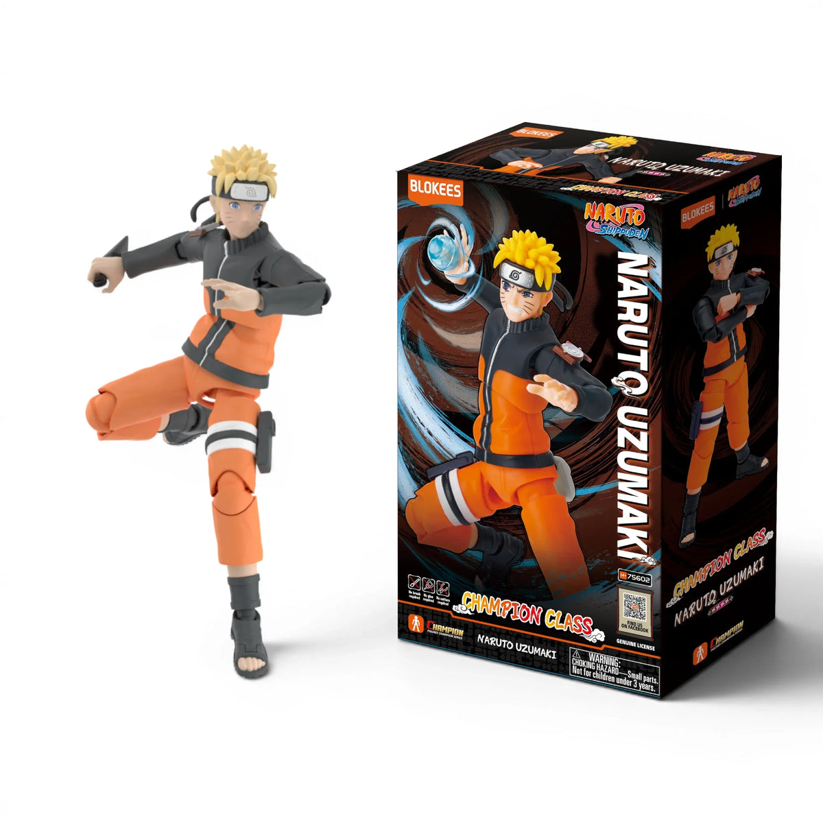 Orange-Clad Ninja Poseable Model Kit
