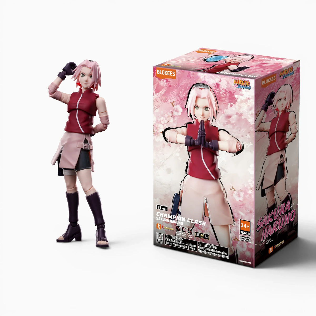 Pink-Haired Ninja Poseable Model Kit