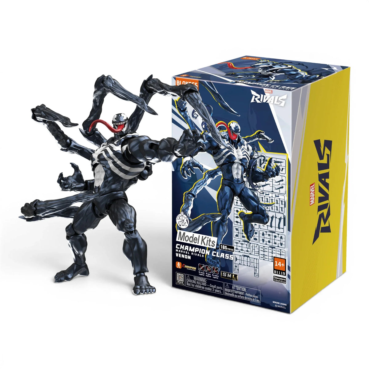 Black Symbiote Creature Poseable Model Kit