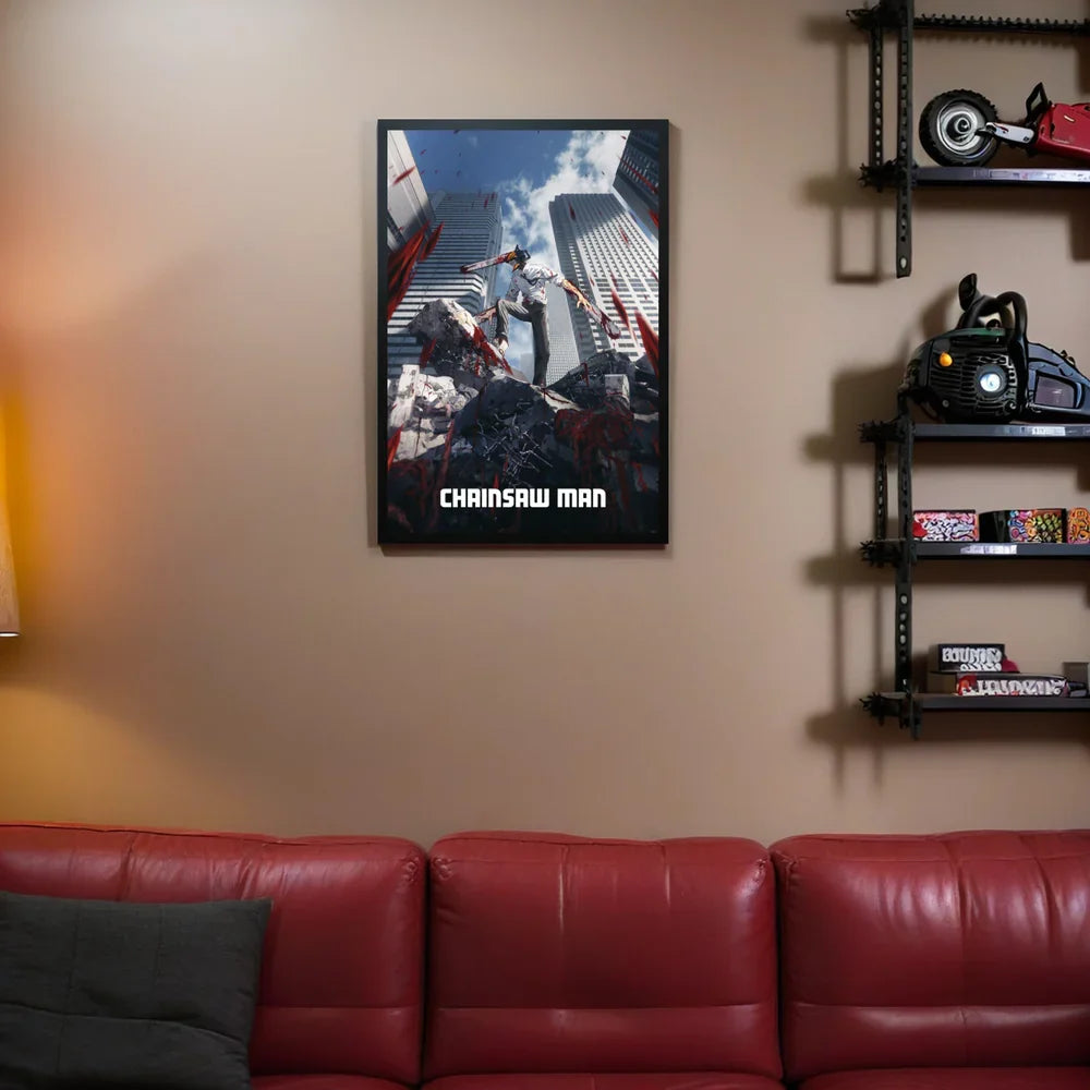 Chainsaw Warrior Art Wall Poster - 61 x 91.5 cm