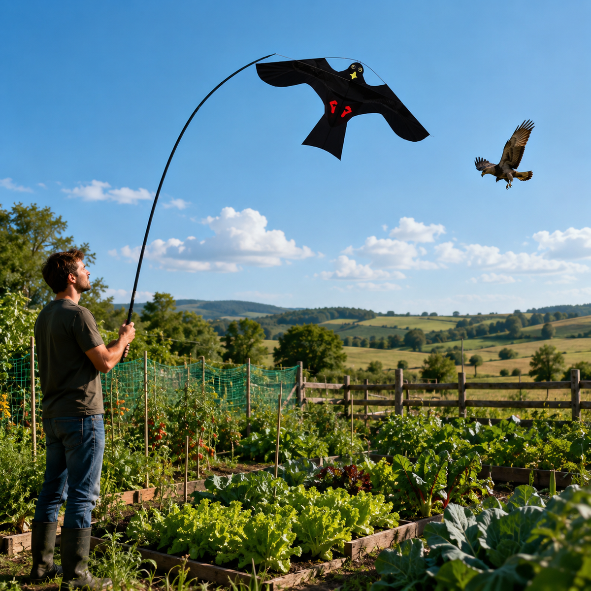 Eagle Scare Kite – BirdGuard Outdoor Bird Deterrent for Gardens & Crops