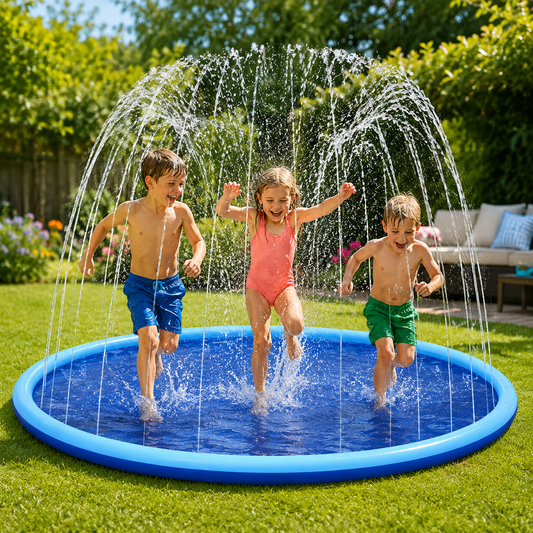 Oversized Sprinkler Splash Mat – SplashBuddy Kids Outdoor Water Play Mat