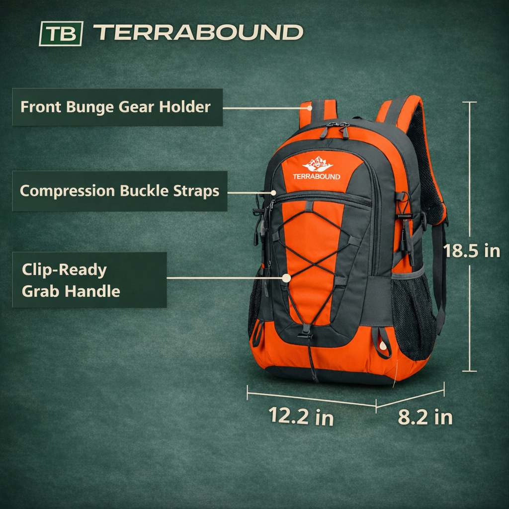 30L Hiking Backpack – Lightweight Water-Resistant Outdoor Daypack