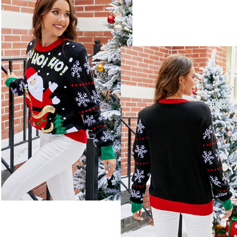 Christmas Jumper - Ho Ho Ho Santa Sleigh