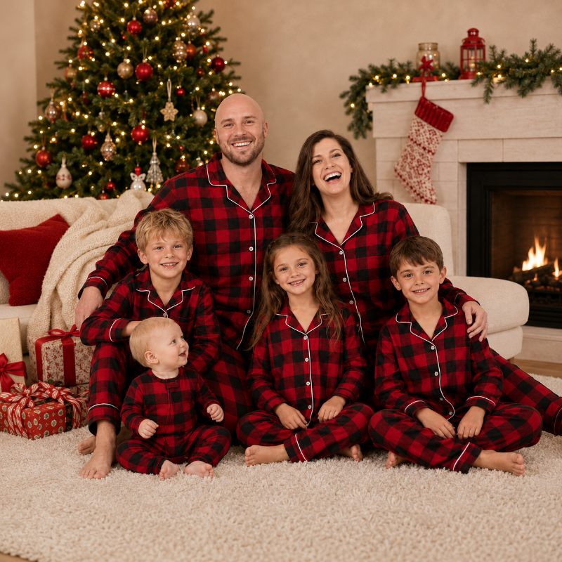 Matching Family Christmas Pyjamas - Buffalo Plaid