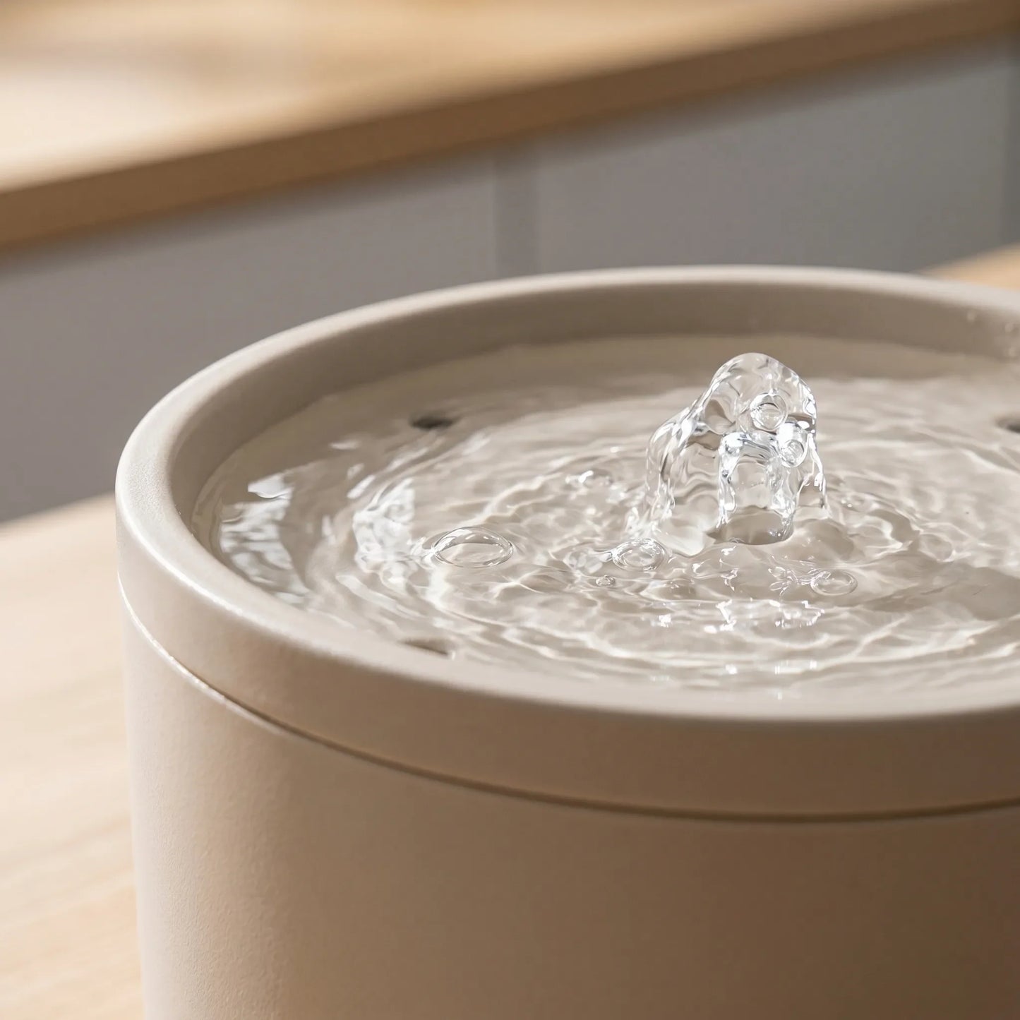 1L Ceramic Cat Water Fountain with 4-Stage Filter