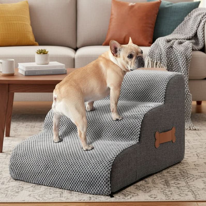 Soft Foam Pet Stairs – ComfyClimb Steps for Dogs & Cats