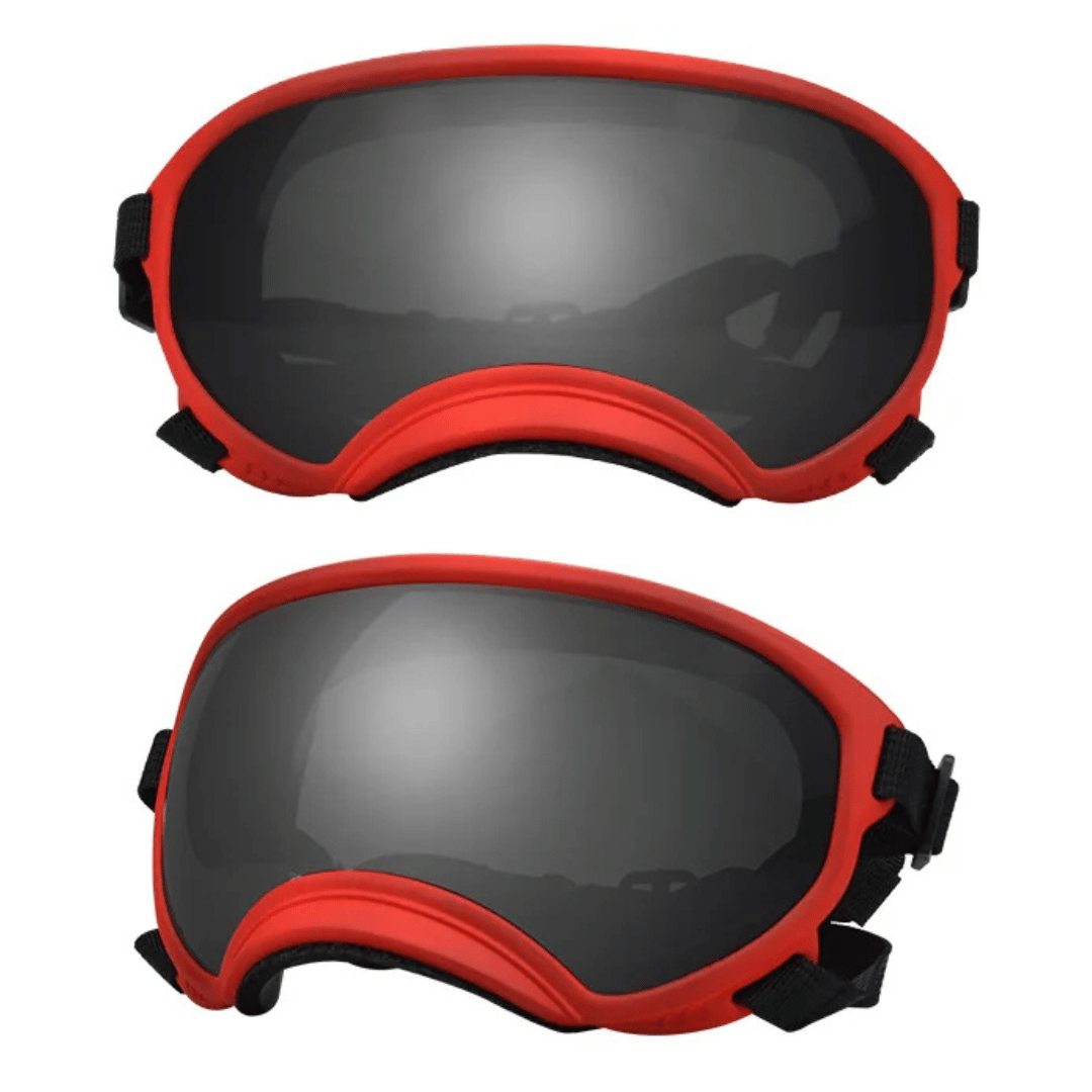 Waterproof Dog Goggles with UV Protection & Adjustable Straps