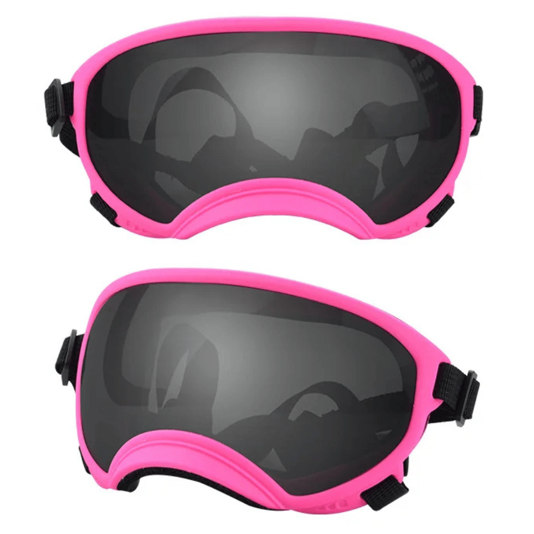 Waterproof Dog Goggles with UV Protection & Adjustable Straps