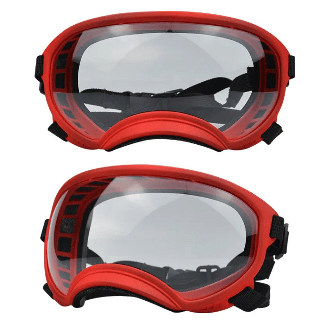 Waterproof Dog Goggles with UV Protection & Adjustable Straps