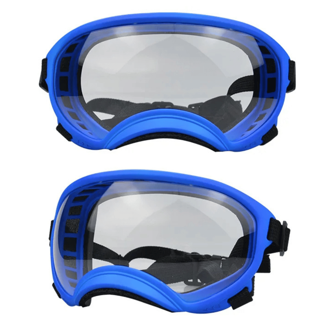Waterproof Dog Goggles with UV Protection & Adjustable Straps