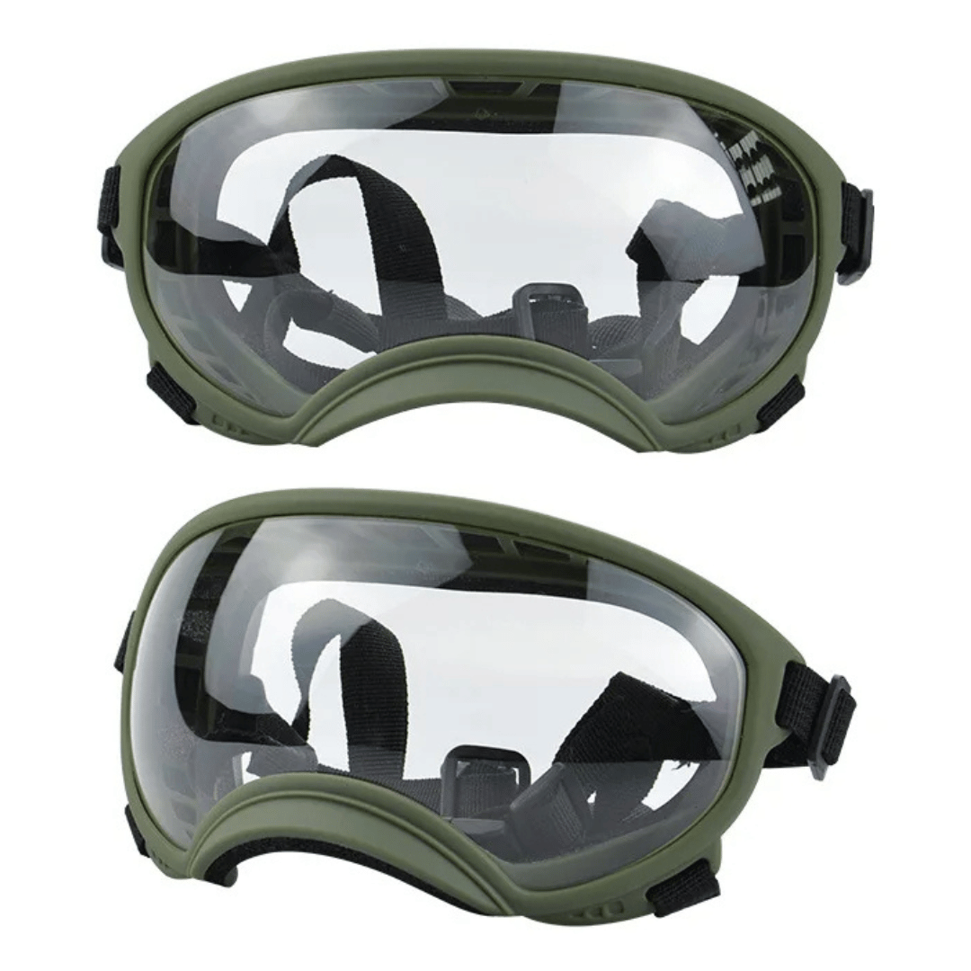 Waterproof Dog Goggles with UV Protection & Adjustable Straps